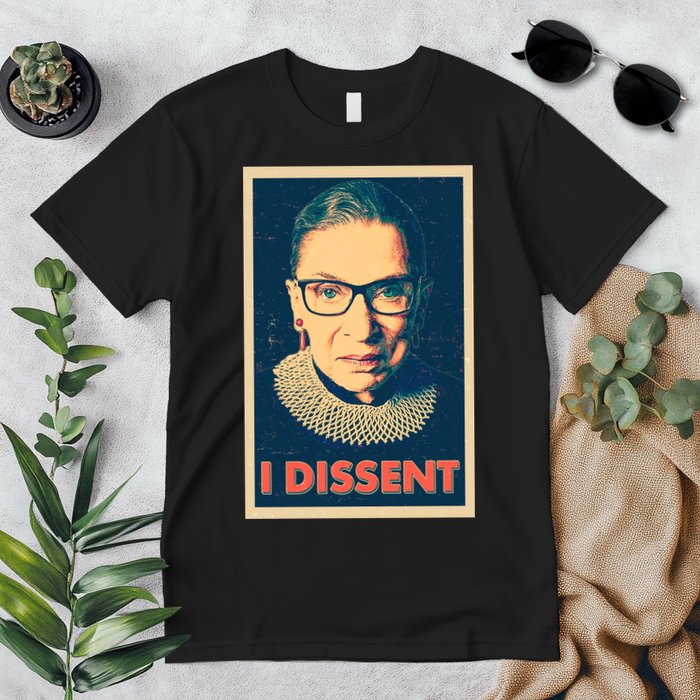 Retro Poster Ruth Bader Ginsburg I Dissent RBG Premium T-Shirt