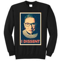 Retro Poster Ruth Bader Ginsburg I Dissent RBG Tall Sweatshirt