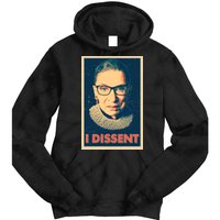 Retro Poster Ruth Bader Ginsburg I Dissent RBG Tie Dye Hoodie