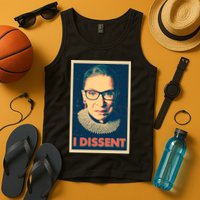 Retro Poster Ruth Bader Ginsburg I Dissent RBG Tank Top