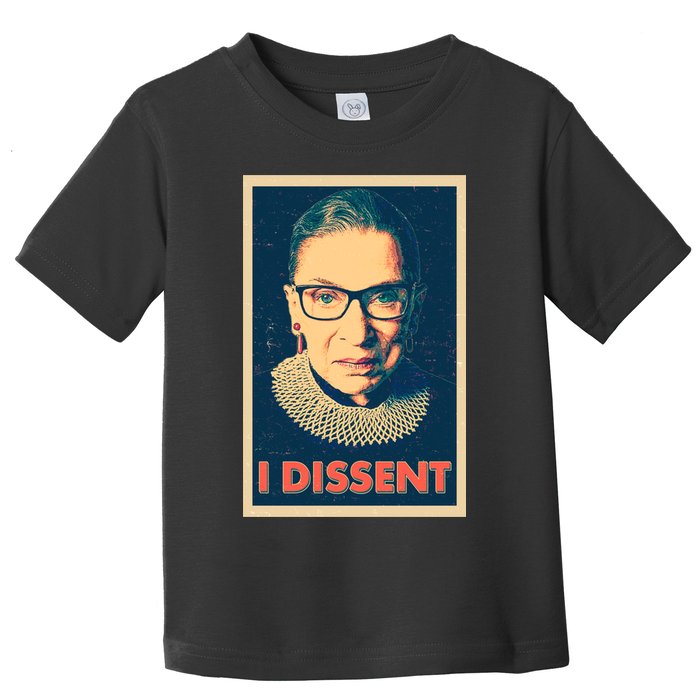 Retro Poster Ruth Bader Ginsburg I Dissent RBG Toddler T-Shirt