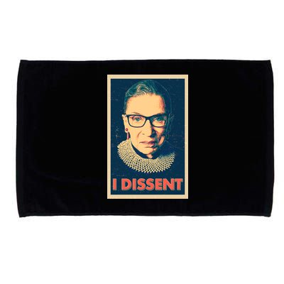 Retro Poster Ruth Bader Ginsburg I Dissent RBG Microfiber Hand Towel