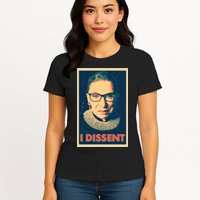 Retro Poster Ruth Bader Ginsburg I Dissent RBG Womens T-Shirt