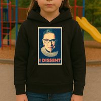 Retro Poster Ruth Bader Ginsburg I Dissent RBG Kids Hoodie