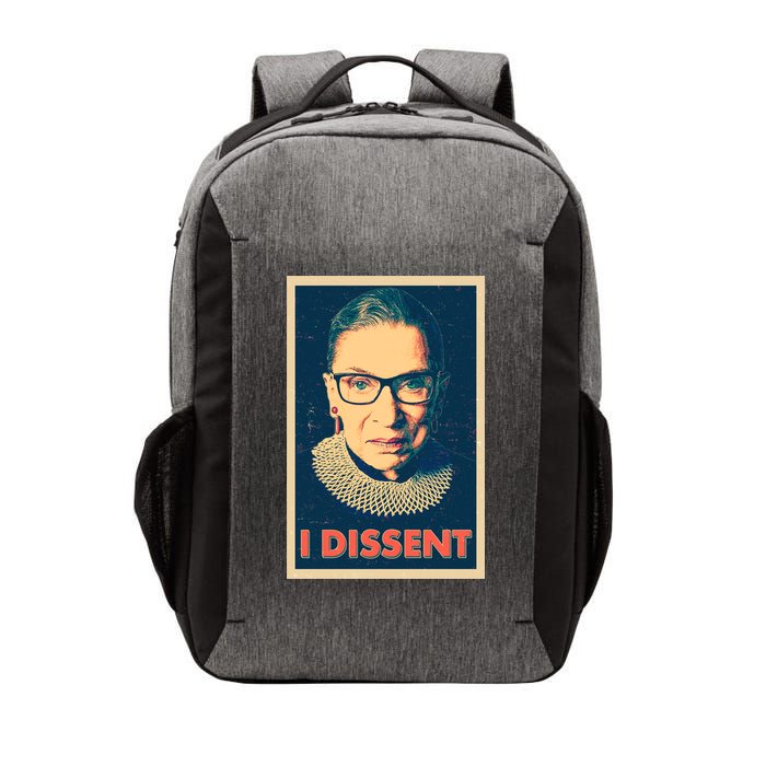 Retro Poster Ruth Bader Ginsburg I Dissent RBG Vector Backpack