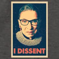 Retro Poster Ruth Bader Ginsburg I Dissent RBG Vector Backpack