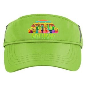 Retro Pot Head Plant Lover Adult Drive Performance Visor