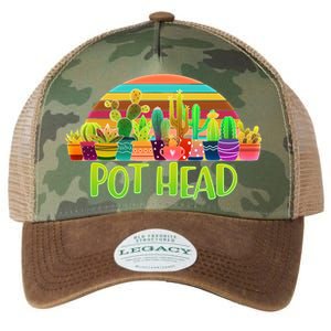 Retro Pot Head Plant Lover Legacy Tie Dye Trucker Hat