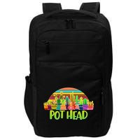 Retro Pot Head Plant Lover Impact Tech Backpack