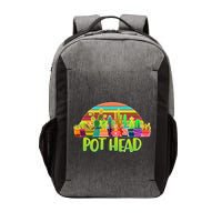 Retro Pot Head Plant Lover Vector Backpack