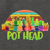 Retro Pot Head Plant Lover Vector Backpack