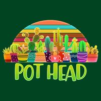 Retro Pot Head Plant Lover Long Sleeve Shirt