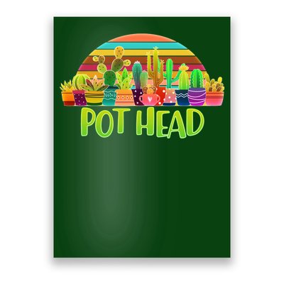 Retro Pot Head Plant Lover Poster