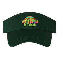 Retro Pot Head Plant Lover Valucap Bio-Washed Visor