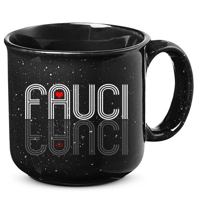 Retro Pro I Heart Dr Fauci 15oz Campfire Ceramic Mug