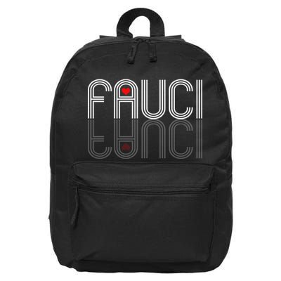 Retro Pro I Heart Dr Fauci 16 in Basic Backpack