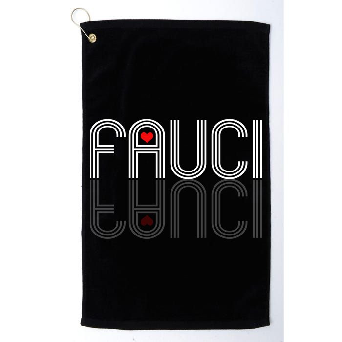 Retro Pro I Heart Dr Fauci Golf Towel