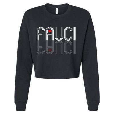 Retro Pro I Heart Dr Fauci Cropped Pullover Crew