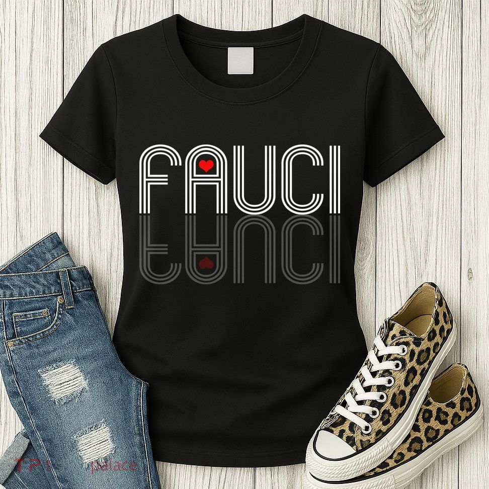 Retro Pro I Heart Dr Fauci Womens T-Shirt