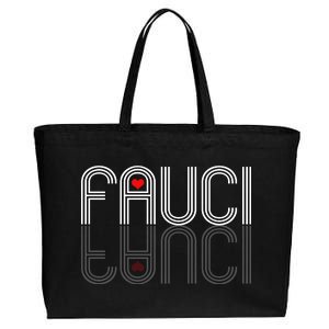 Retro Pro I Heart Dr Fauci Cotton Canvas Jumbo Tote