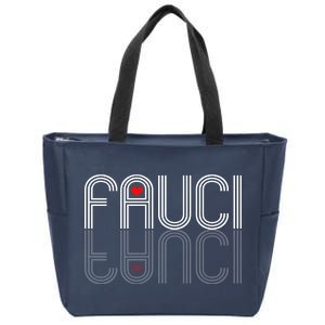 Retro Pro I Heart Dr Fauci Zip Tote Bag