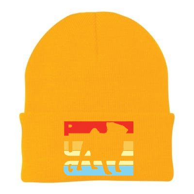 Retro Pug Logo Knit Cap Winter Beanie