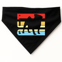 Retro Pug Logo USA-Made Doggie Bandana