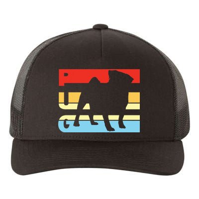 Retro Pug Logo Yupoong Adult 5-Panel Trucker Hat