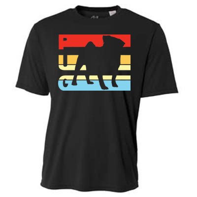 Retro Pug Logo Cooling Performance Crew T-Shirt