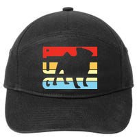 Retro Pug Logo 7-Panel Snapback Hat