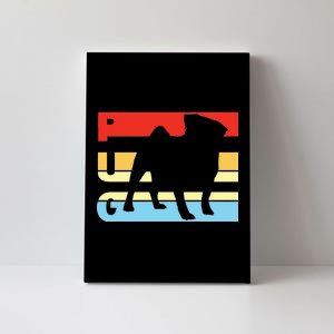 Retro Pug Logo Canvas