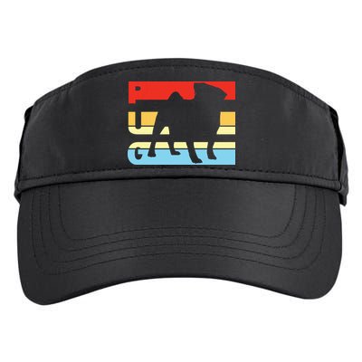 Retro Pug Logo Adult Drive Performance Visor