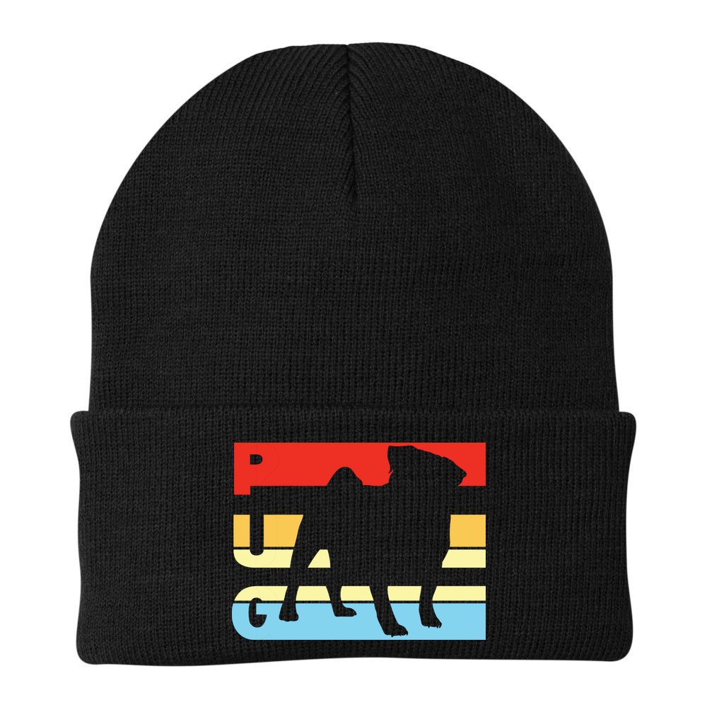 Retro Pug Logo Beanie