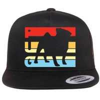 Retro Pug Logo Flat Bill Trucker Hat