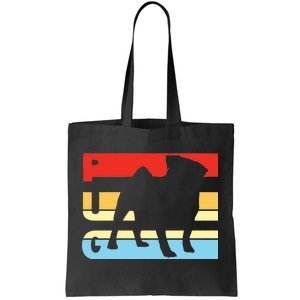 Retro Pug Logo Tote Bag