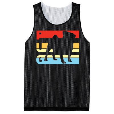 Retro Pug Logo Mesh Reversible Basketball Jersey Tank