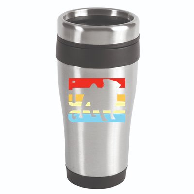 Retro Pug Logo 16oz Travel Tumbler