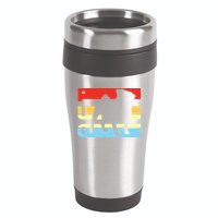 Retro Pug Logo 16oz Travel Tumbler