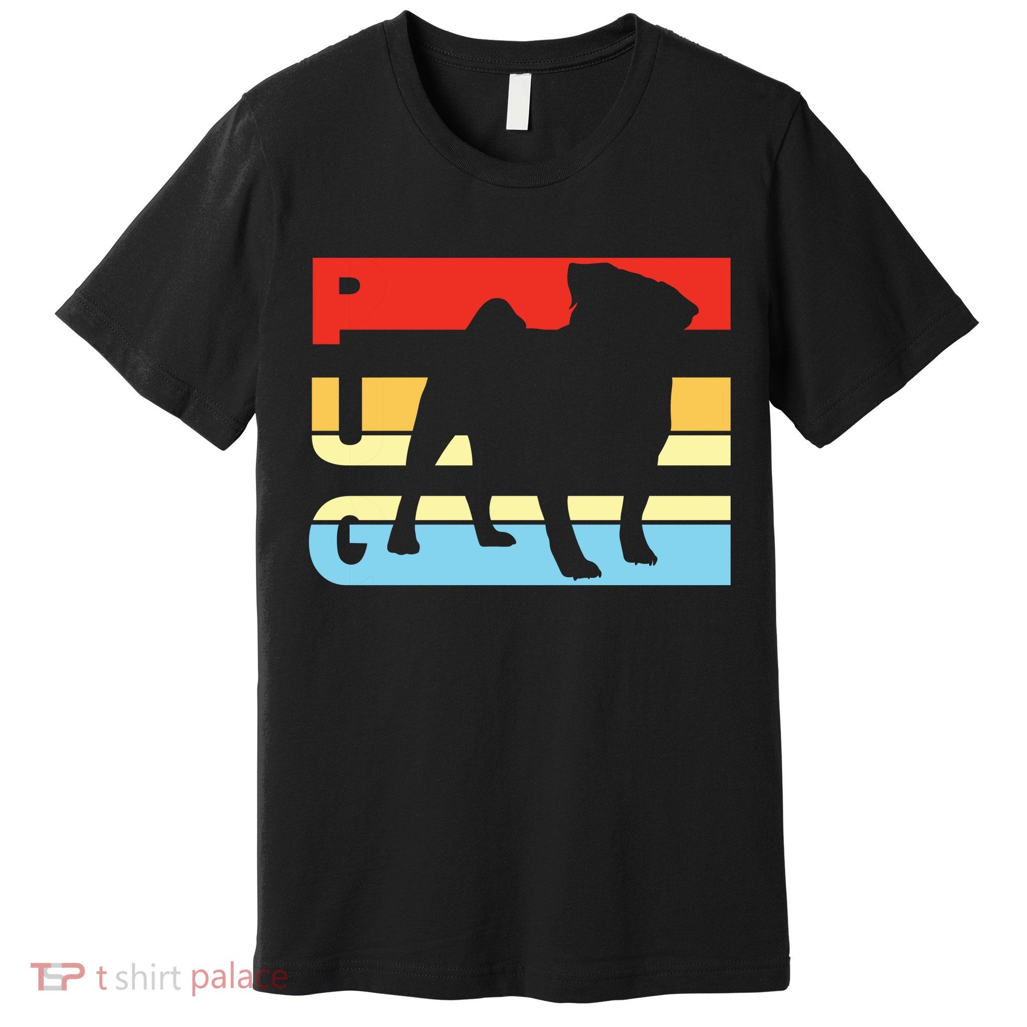 Retro Pug Logo Premium T-Shirt