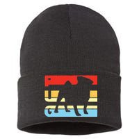 Retro Pug Logo Sustainable Knit Beanie