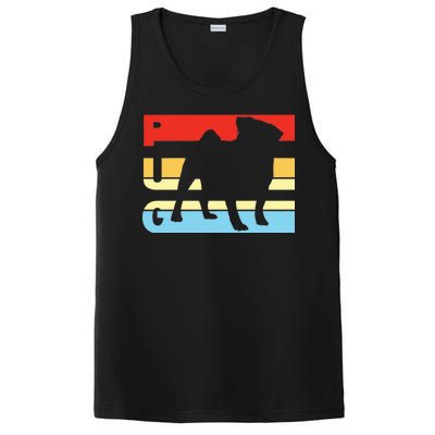 Retro Pug Logo PosiCharge Competitor Tank