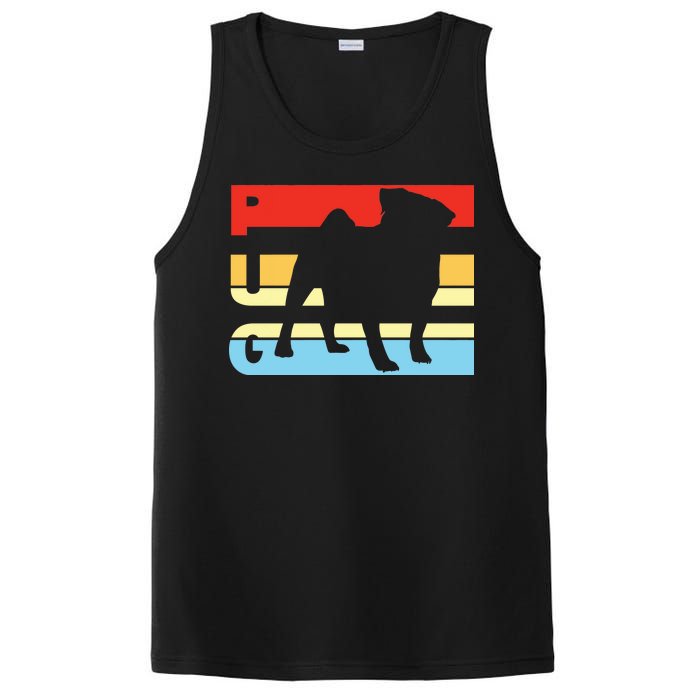 Retro Pug Logo PosiCharge Competitor Tank