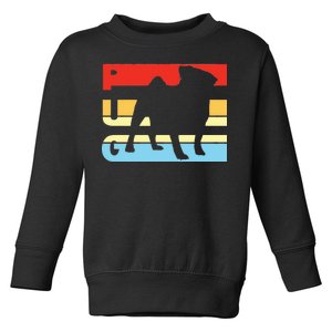 Retro Pug Logo Toddler Sweatshirt