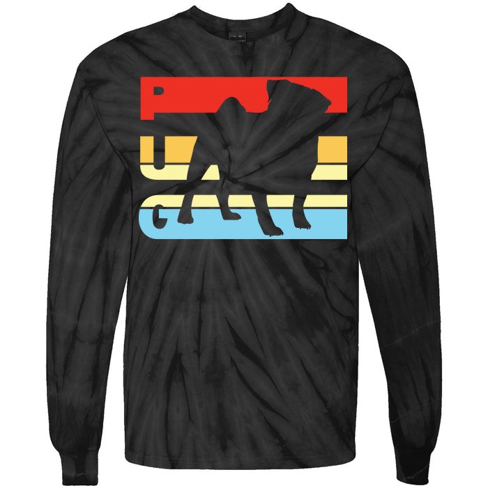 Retro Pug Logo Tie-Dye Long Sleeve Shirt