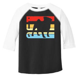 Retro Pug Logo Toddler Fine Jersey T-Shirt