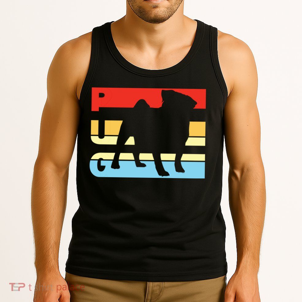 Retro Pug Logo Tank Top