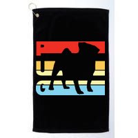 Retro Pug Logo Golf Towel