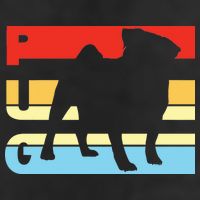 Retro Pug Logo Golf Towel
