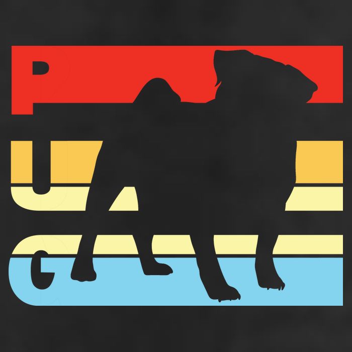 Retro Pug Logo Golf Towel