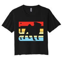 Retro Pug Logo Women's Crop Top Tee